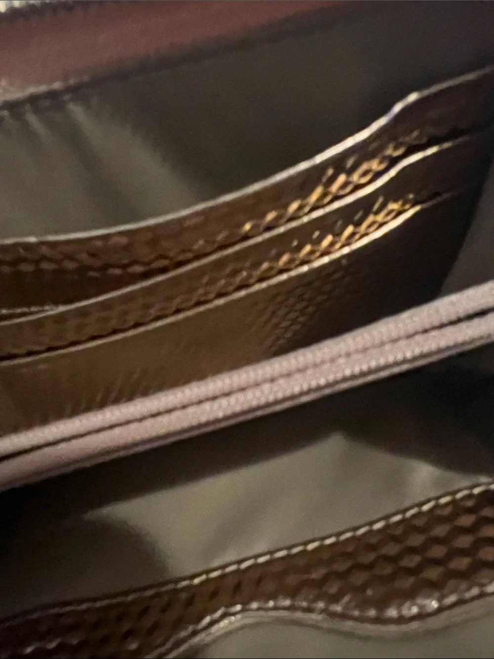 Tory Burch shiny metallic